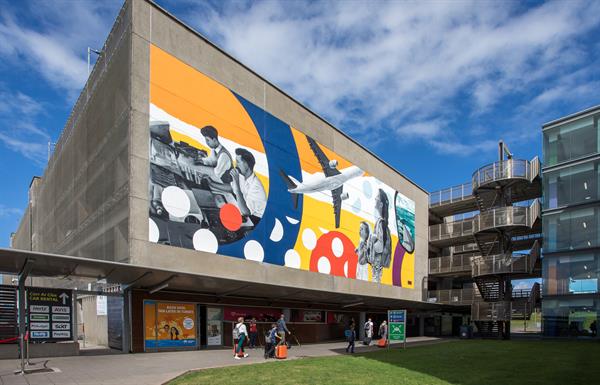 FREE REPO FOR PRESS- Lord Mayor Unveils New Mural at Cork Airport-2 Photography by David Creedon and Darragh Kane