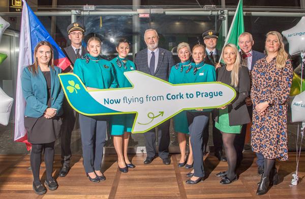Aer Lingus Prague Inaugural flight from Cork Aer Lingus Prague Inaugural flight from Cork