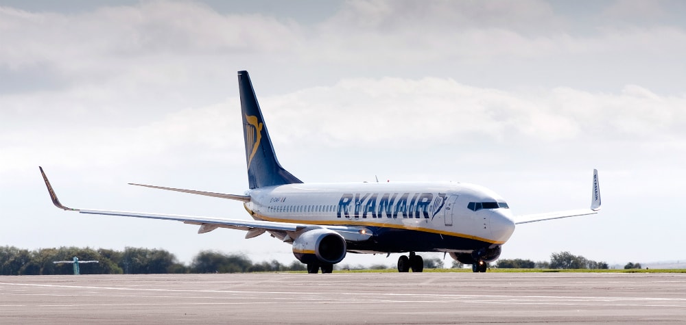 Ryanair aircraft at Cork Airport